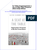 Download ebook A Seat At The Table Congresswomen S Perspectives On Why Their Presence Matters Kelly Dittmar online pdf all chapter docx epub 