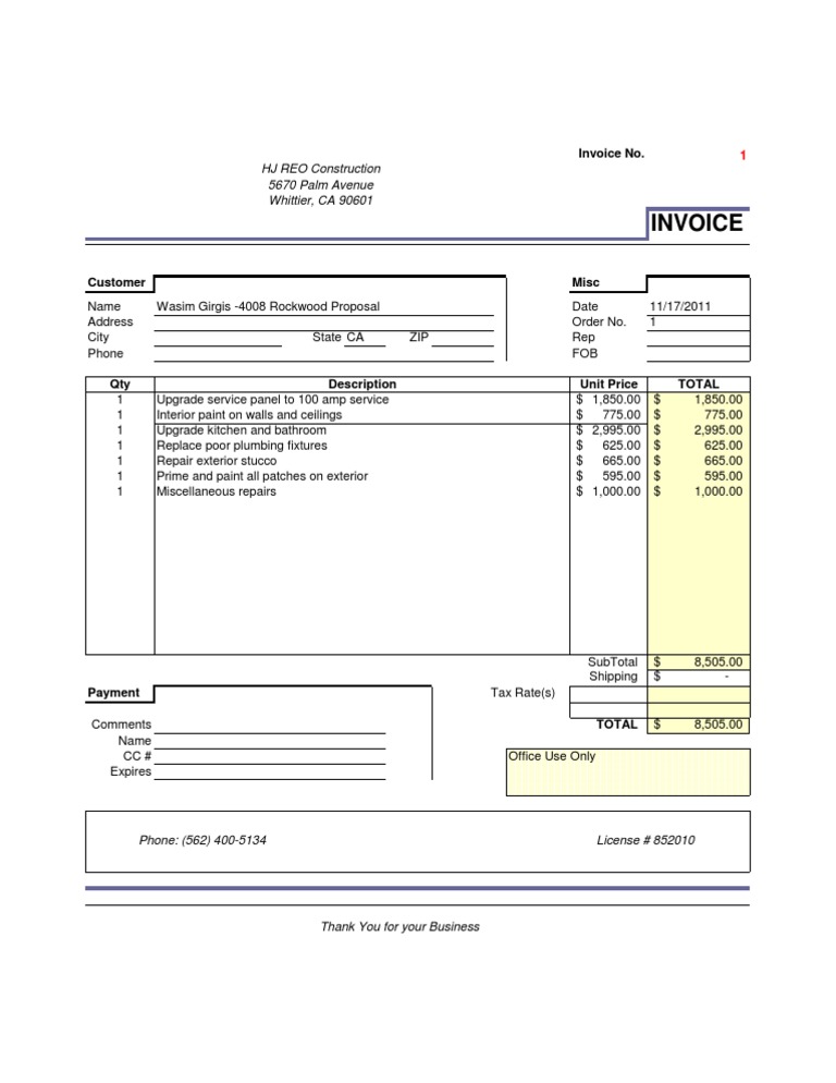 HJ 4008 Rockwood Bid | PDF | Home & Garden