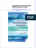 A Research Agenda For Environmental Geopolitics Shannon Olear Online Ebook Texxtbook Full Chapter PDF