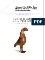 Ebook A Short History of The Middle Ages Volume I From C 300 To C 1150 5Th Edition Rosenwein Online PDF All Chapter