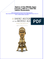 Ebook A Short History of The Middle Ages Volume Ii From C 900 To C 1500 5Th Edition Rosenwein Online PDF All Chapter
