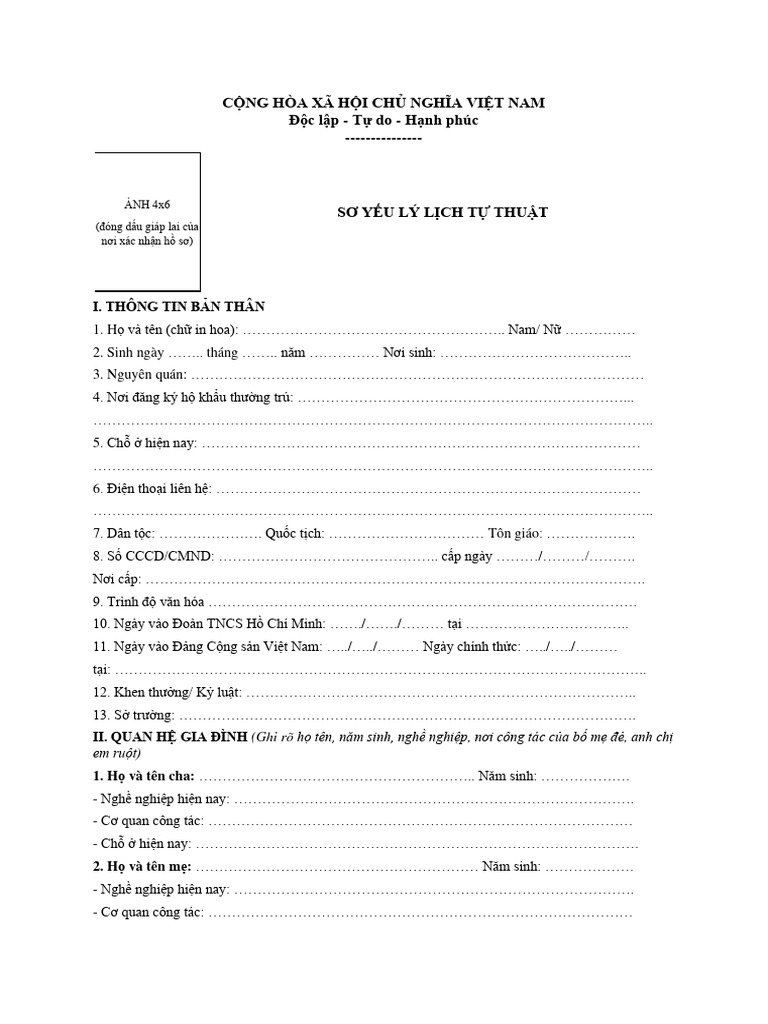 Mau so yeu ly lich tu thuat 1 pdf