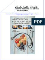 Ebook A Prescription For Healthy Living A Guide To Lifestyle Medicine 1St Edition Emma Short Online PDF All Chapter