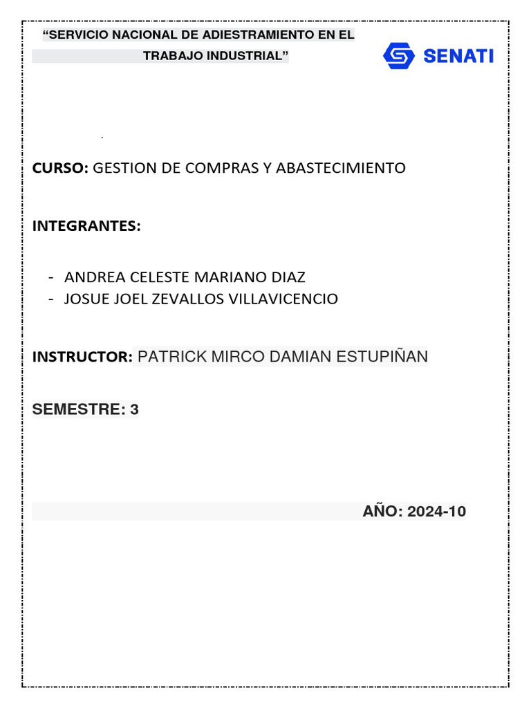 Gestión de Compras y Costos 2024 | PDF | Calidad (comercial) | Economias