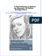 Ebook Adolescent Psychotherapy A Radical Relational Approach 1St Edition Bronagh Starrs Online PDF All Chapter