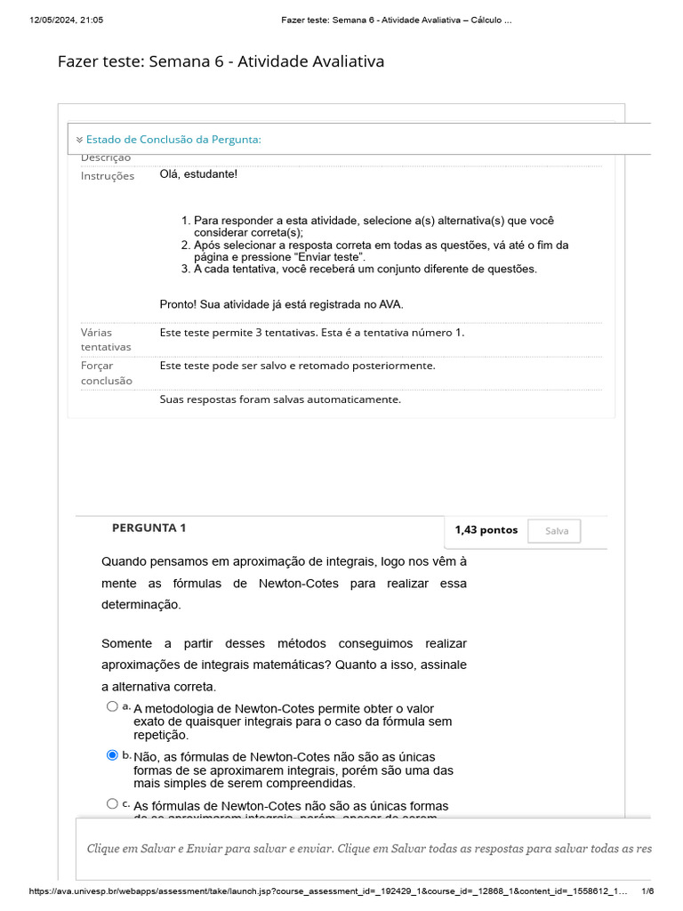 Semana 6 atividade avaliativa c lculo pdf c lculo interpola o