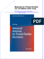 Advanced Materials For Printed Flexible Electronics 1St Edition Colin Tong Online Ebook Texxtbook Full Chapter PDF