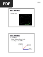 Etabs Local Axes Shell | PDF | Cartesian Coordinate System | Rotation
