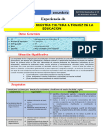 EXPERIENCIA DE APRENDIZAJE 2 - Comunicación.