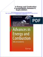 Ebook Advances in Energy and Combustion Safety and Sustainability Ashwani K Gupta Editor Online PDF All Chapter
