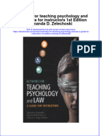 Download Activities For Teaching Psychology And Law A Guide For Instructors 1St Edition Amanda D Zelechoski online ebook  texxtbook full chapter pdf 