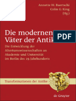 Walter de Gruyter Die Modernen Väter Der Antike Die