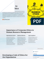 Introduction To Corporate Ethics