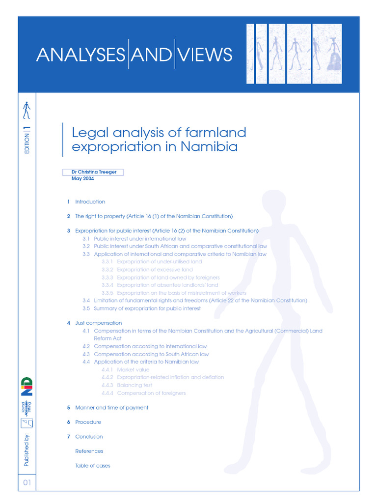 Namibia Farmland Expropriation Analysis | PDF | Eminent Domain | Right ...