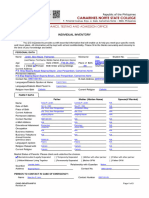 (1) Individual Inventory Form