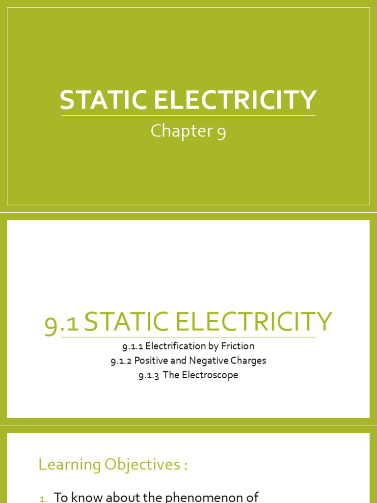 Static Electricity Explained | PDF | Electric Charge | Electron
