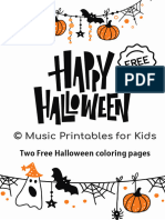 Kosma Christina - Halloween Notes Coloring Page