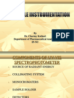 Unit. 1 UV Visible Spectroscopy Instrumentation