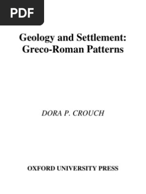 Geology And Settlement Greco-Roman Patterns | Pdf | Archaeology | Classics