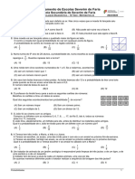 Teste Diagnóstico (Exercícios de 9º) 2022-2023