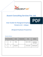 User Guide for Alumni Portal Resigned Employee