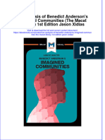 Ebook An Analysis of Benedict Andersons Imagined Communities The Macat Library 1St Edition Jason Xidias Online PDF All Chapter
