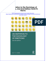 An Invitation To The Sociology of Emotions 2Nd 2Nd Edition Scott R Harris Online Ebook Texxtbook Full Chapter PDF