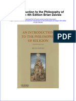 An Introduction To The Philosophy of Religion 4Th Edition Brian Davies Online Ebook Texxtbook Full Chapter PDF