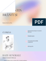 Proiect Psihologie Constantin Brancusi