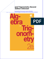 Ebook Algebra and Trigonometry Second Edition Unknown Online PDF All Chapter