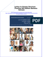 Ebook An Introduction To Human Services Policy and Practice 9Th Edition Barbara Schram Online PDF All Chapter