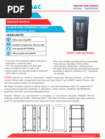 42U 800x1000 Rack Datasheet | PDF | Computers | Technology & Engineering
