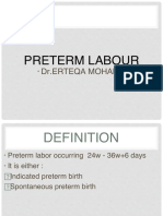 PRETERM LABOUR DR - ERTEQA