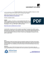 Digital Pre-Distortion of RF Power Amplifiers