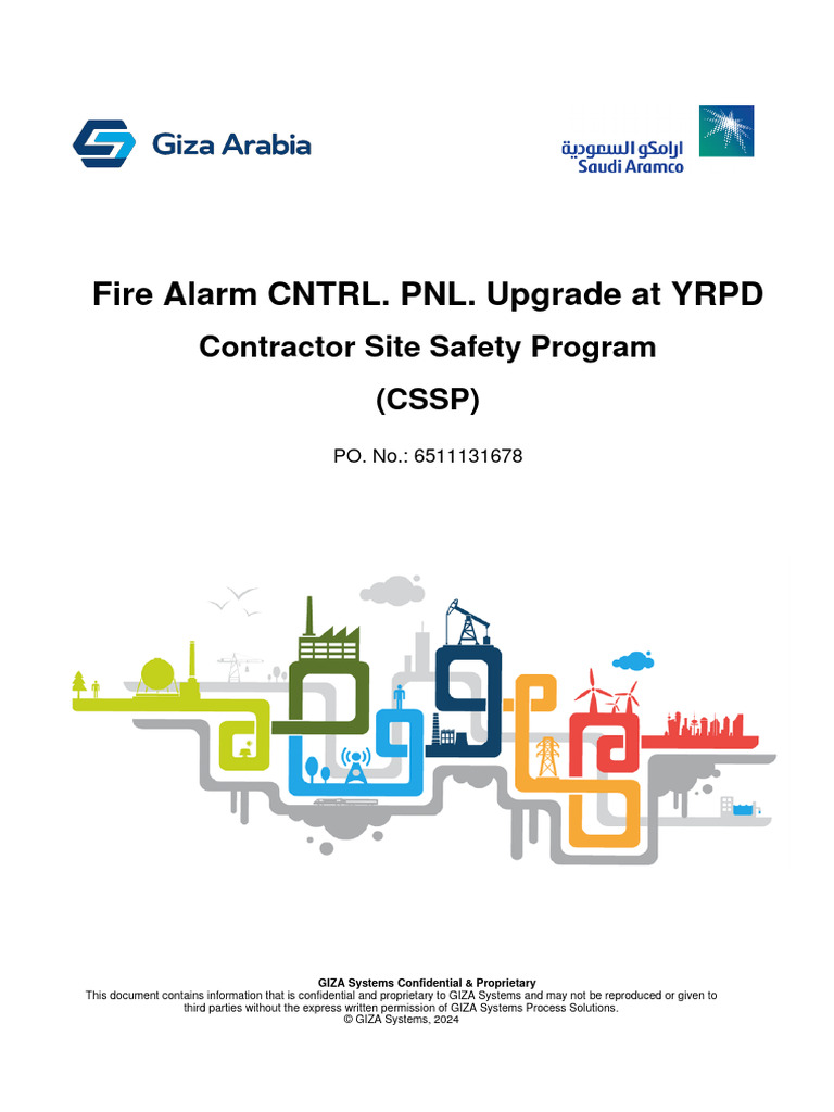 Fire Alarm CNTRL. PNL. Upgrade at YRPD: Contractor Site Safety Program ...