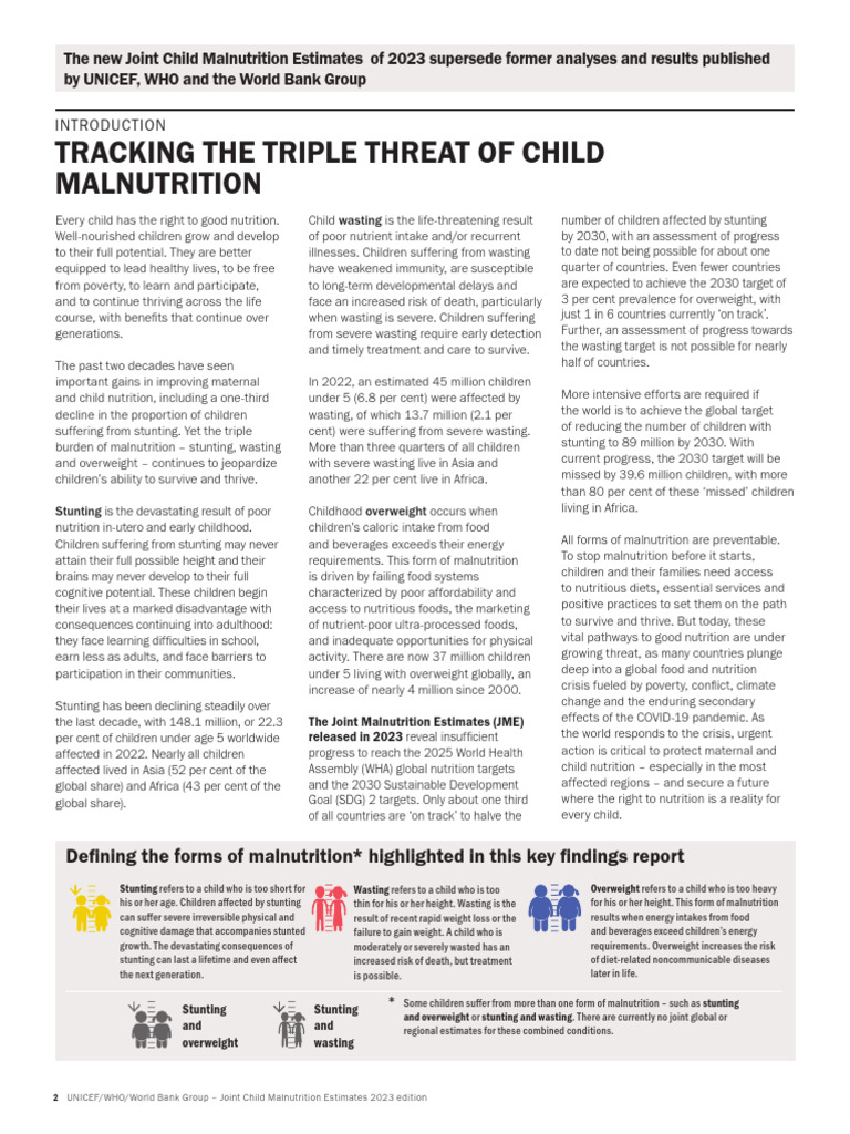 1tracking Malnutrition Pdf Malnutrition Human Nutrition