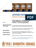 Jewish Book Sale Flyer 2011