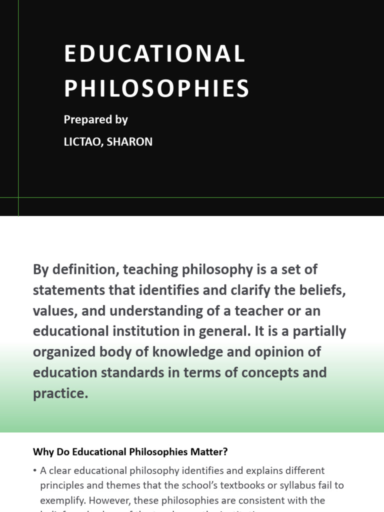 Educational Philosophies | Download Free PDF | Constructivism ...