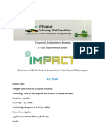 Proposal Submission Format-1st Call For Proposals IMPACT Program