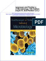 Download ebook Ananthanarayan And Paniker S Textbook Of Microbiology 10Th Edition Ananthanarayan R And Paniker C K J online pdf all chapter docx epub 