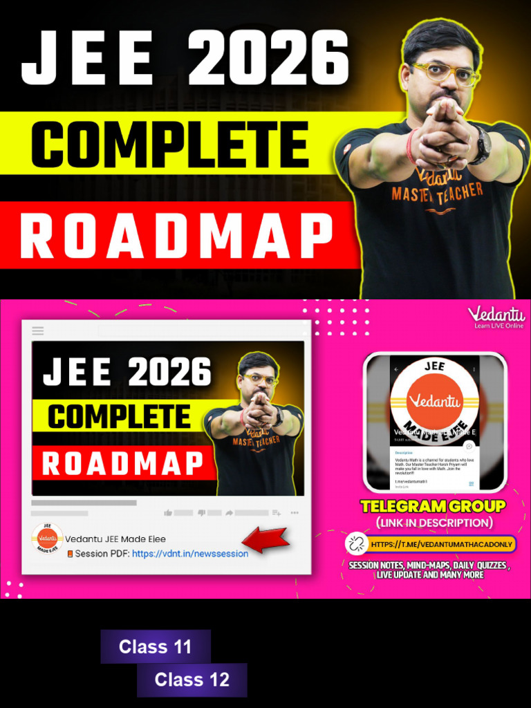 Jee 2026 Complete Roadmap PDF Qualifications Engineering