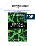 Download Artificial Intelligence Foundations Of Computational Agents 3Rd Edition Poole online ebook  texxtbook full chapter pdf 