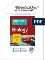 Ebook Arihant Cbse Biology Term 2 Class 11 For 2022 Exam Cover Theory and Mcqs 1St Edition Saleem Online PDF All Chapter