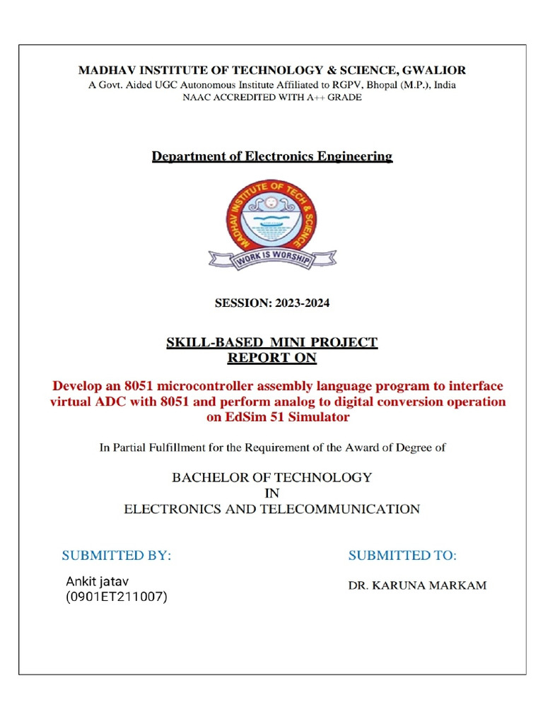 Skill Based Project Ankit Jaat | PDF