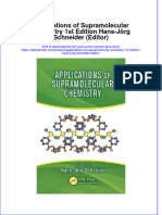 Ebook Applications of Supramolecular Chemistry 1St Edition Hans Jorg Schneider Editor Online PDF All Chapter