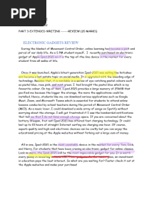 SPM ESSAY-electronic Gadgets Review