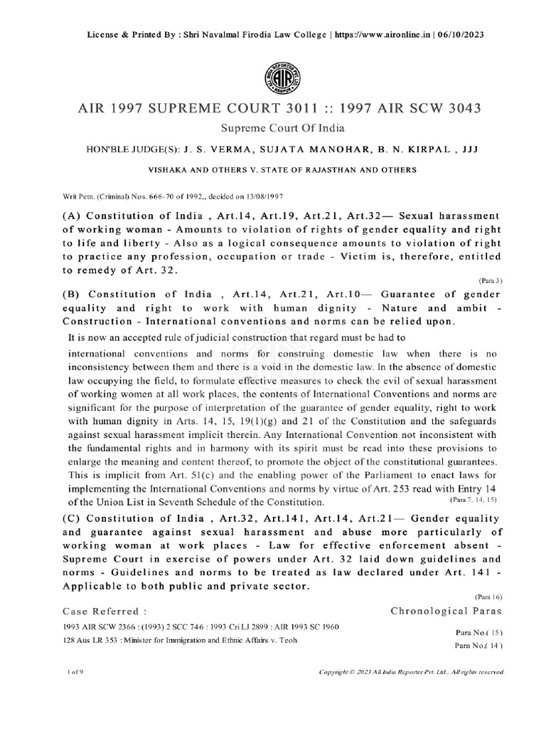 Air 1997 Supreme Court 3011 PDF