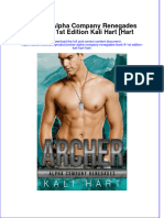 Ebook Archer Alpha Company Renegades Book 9 1St Edition Kali Hart Hart Online PDF All Chapter