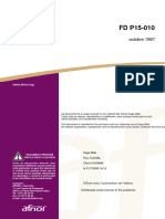 FD P 15-010 Guide D'étulisation Des Ciments