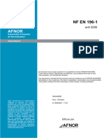 NF en 196-1 Détermination Des Résistancr Mécanique ( Ciment)